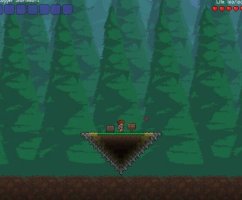 Карта Terraria Skyblock